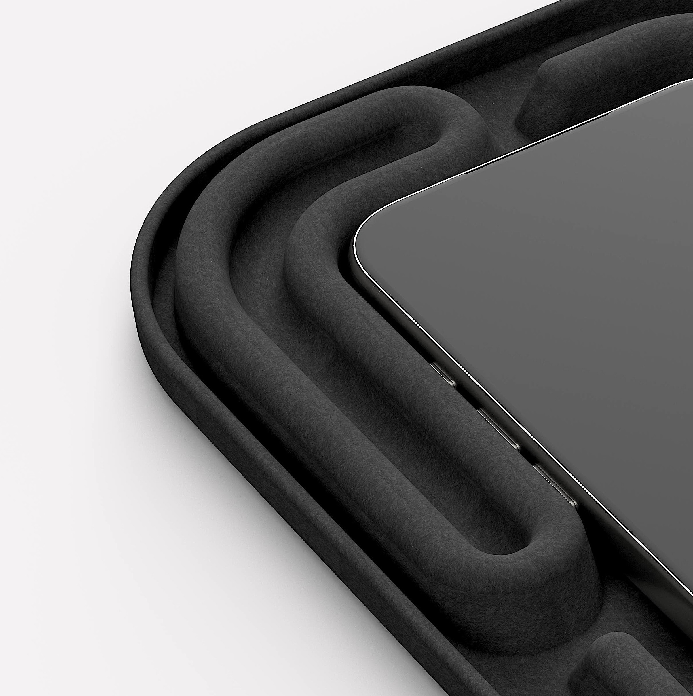 Schutzverpackung für refurbished Smartphones (Detail)